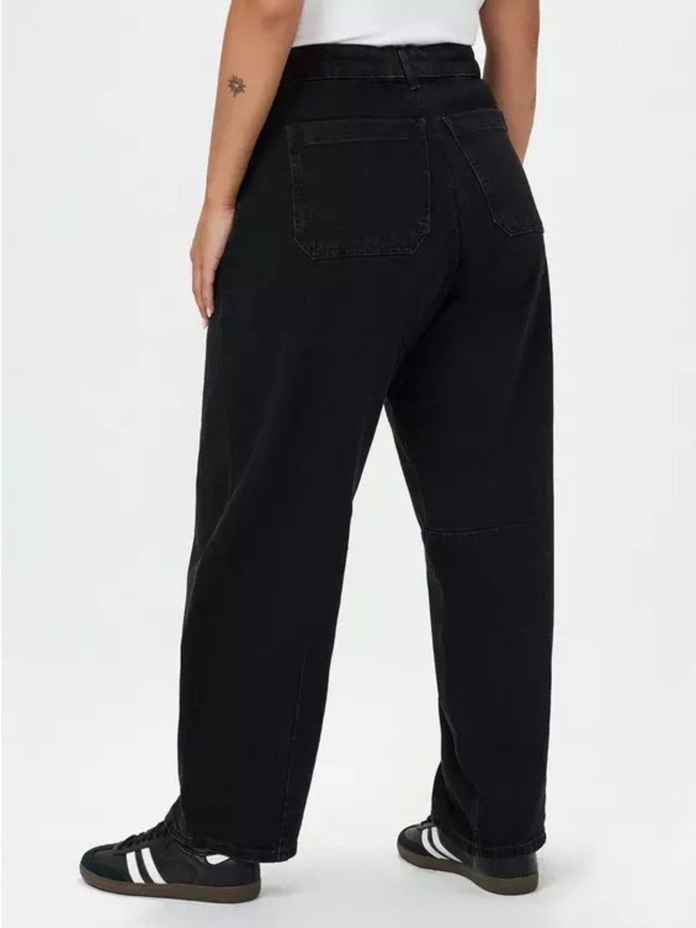 Torrid Black Drapey Barrel Lightweight Classic Denim
